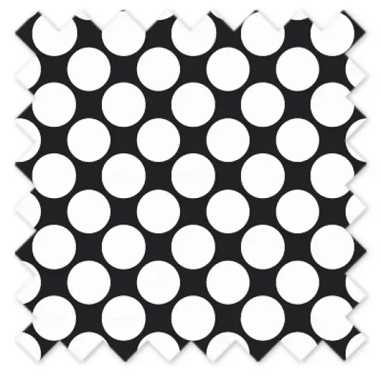  Bacati - Large Dots Crib/Toddler Bed Skirt - Black image {1}