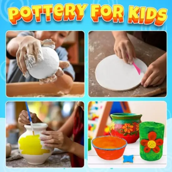 Play Brainy | Pottery Kit for Kids - Do It Yourself Clay Kit image {2}