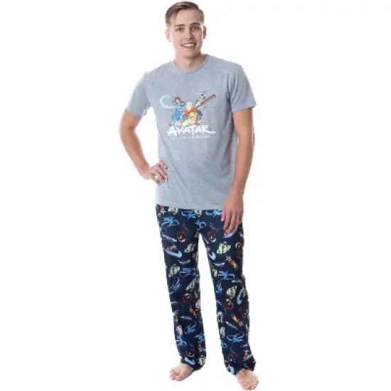 Nickelodeon Mens' Avatar The Last Airbender Character Sleep Pajama Set Multicolored image {4}