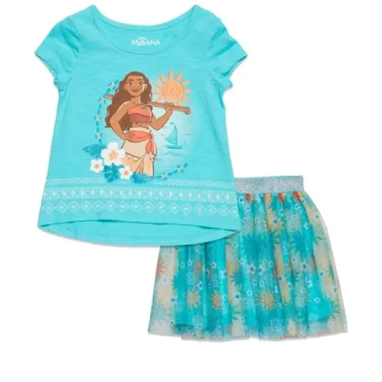 Disney Moana Girls T-Shirt and Skirt Little Kid to Big Kid image {10}