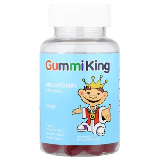 GummiKing Melatonin for Kids, Strawberry, 1 mg, 60 Gummies image {4}
