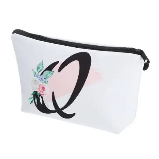 Unique Bargains Large Capacity Zipper Personalized Small Makeup Bag White image {20}