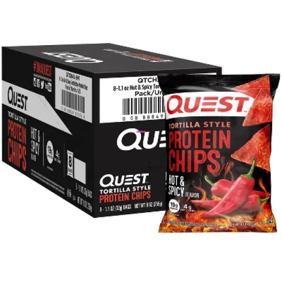 Quest Nutrition Chips Hot & Spicy Tortilla image {4}