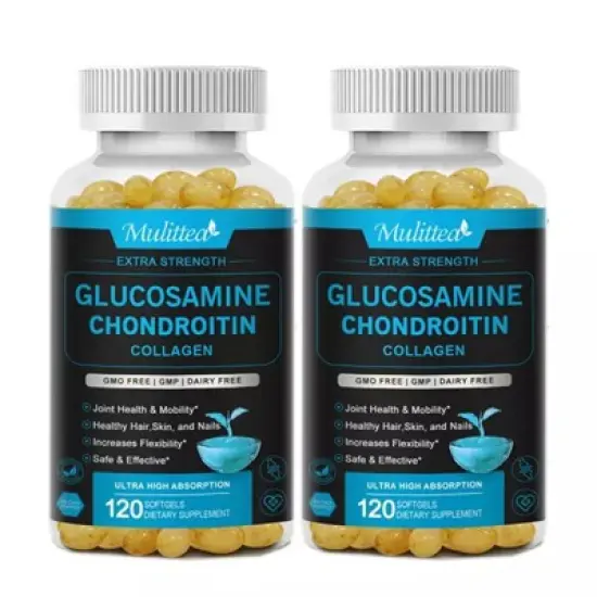 Mulittea Glucosamine Chondroitin Joint Support Complex &ndash; For Healthy Joints, Hair, Skin & Nails image {9}
