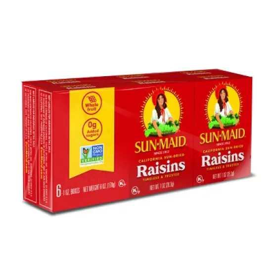 Sun-Maid California Sun-Dried Raisins - 1oz / 6ct image {2}
