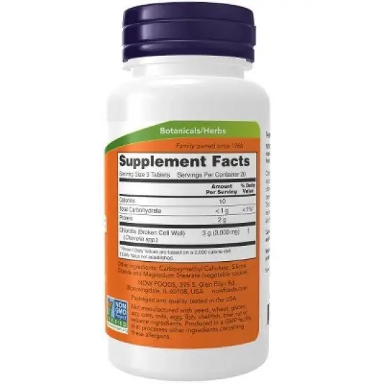 Chlorella 1000mg by Now Foods  -  60 Tablet image {1}
