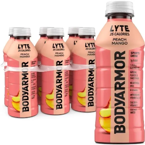 BODYARMOR Peach Mango LYTE Sports Drink - 6pk/20 fl oz Bottles image {6}
