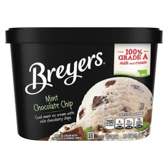 Mint Chocolate Chip Ice Cream - 48oz - Breyers image {7}