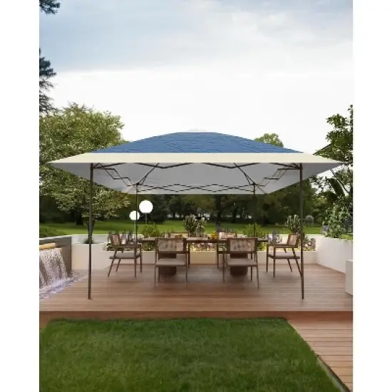 13x13FT Pop Up Gazebo, Canopy Tent Outdoor Patio Gazebo,Pop Up Tent for Backyard Wedding Outdoor Dining Party, Patio image {6}