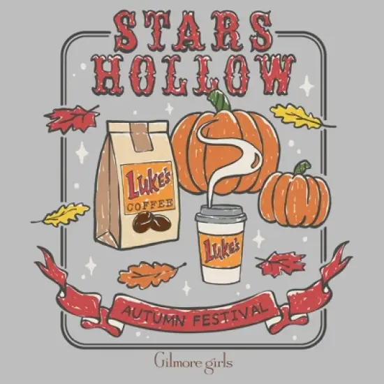 Mens Gilmore Girls Stars Hollow Pumpkin Late T Shirt image {1}