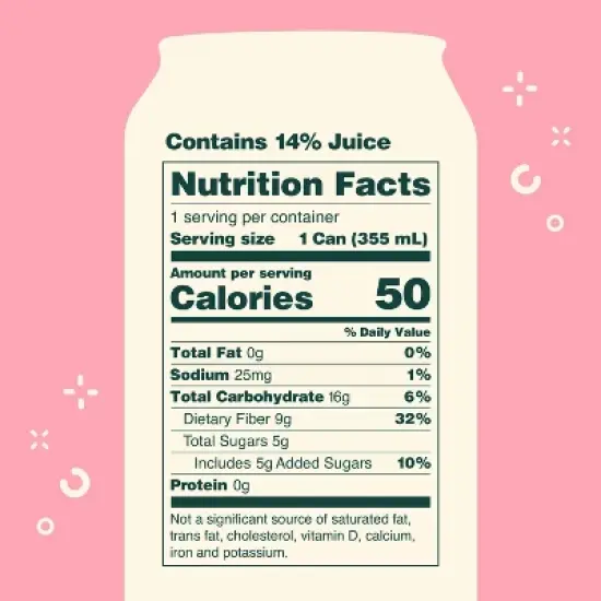 OLIPOP Crisp Apple Prebiotic Soda - 12 fl oz Can image {3}