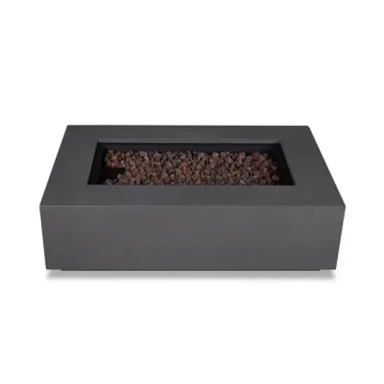 Aegean Rectangle Fire Table with NG Conversion - Real Flame image {2}