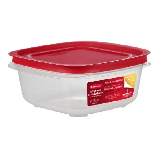 Rubbermaid Easy Store Square Food Storage Container Red image {6}