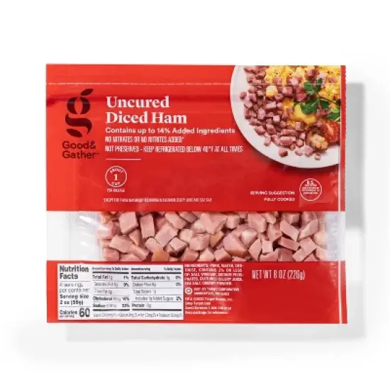 Uncured Diced Ham - 8oz - Good & Gather&trade; image {3}