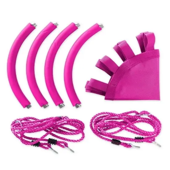 HearthSong ColorBurst Round Platform Tree Swing for Kids image {6}