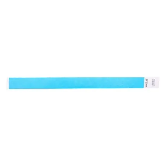 SICURIX Sequentially Numbered Security Wristbands, 3/4", Blue, Pack of 100 image {1}