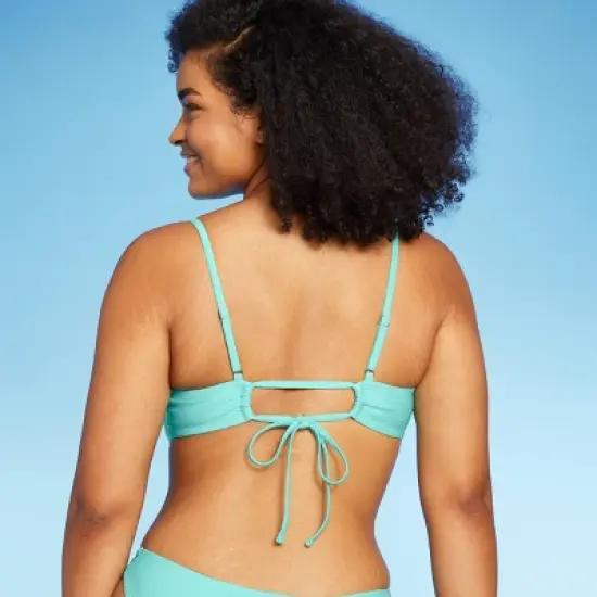 Women's Ruched Drawstring Front Bralette Bikini Top - Wild Fable&trade; image {4}