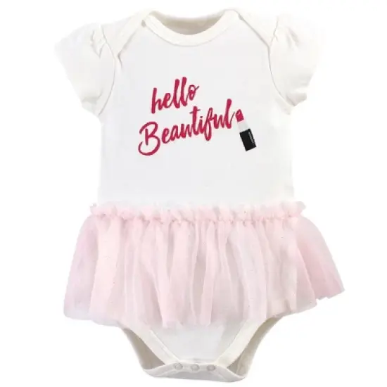 Little Treasure Baby Girl Cotton Bodysuits 5pk, Lipstick image {1}