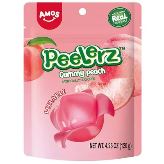 AMOS Peach Peelerz Gummy - 4.25oz image {6}