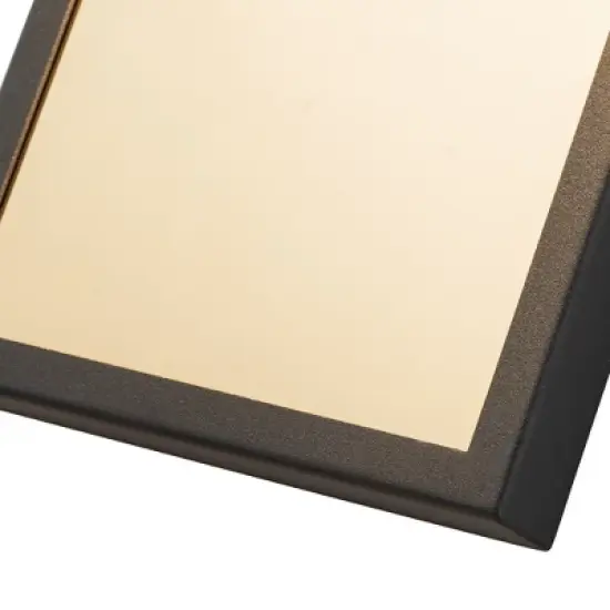 C Cattleya Modern Matte Black Integrated LED Outdoor Wall Light with Gold Stainless Steel Plate Accent image {3}