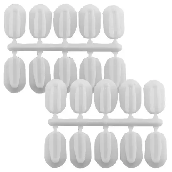 StikkiWorks StikkiCLIPS Adhesive Clips, White, 20 Per Pack, 6 Packs image {4}