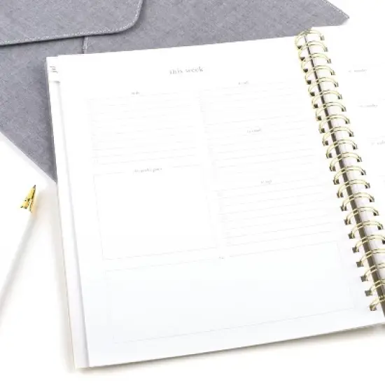 Sugar Paper Essentials 2025-2026 Weekly/Monthly Planner 11"x9.5" Harbor Floral image {6}