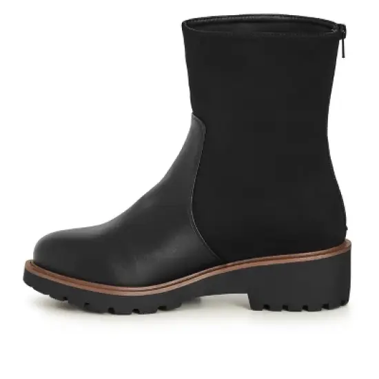 Women's WIDE FIT Leona Ankle Boot - black | EVANS image {2}