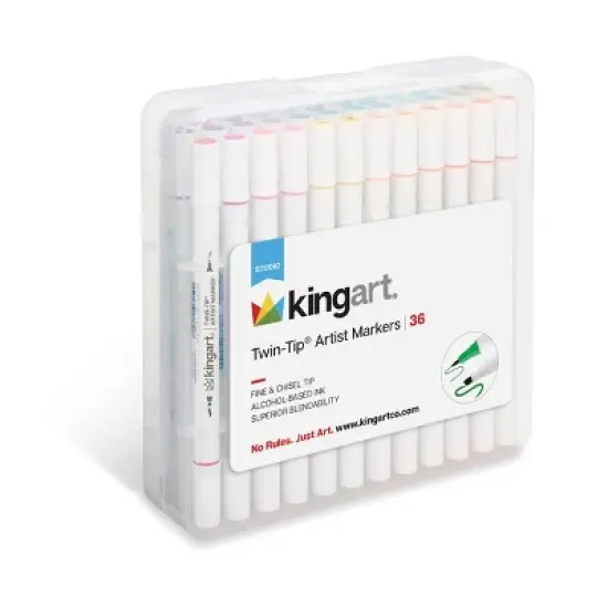 KINGART Twin-Tip Sketch Markers 36 Colors image {8}