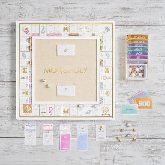 WS Game Company Monopoly Bianco Edition Board Game image {4}