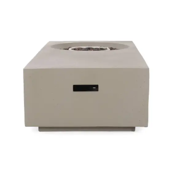 Evatt Outdoor Fire Pit: Propane Tank Holder, No Assembly, Heat & Rust-Resistant - Christopher Knight Home image {8}