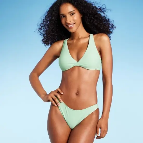 Women's High Leg Extra Cheeky Bikini Bottom - Shade & Shore&trade; Green image {2}