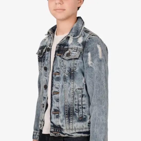 X RAY Boy's Cotton Denim Jacket image {3}
