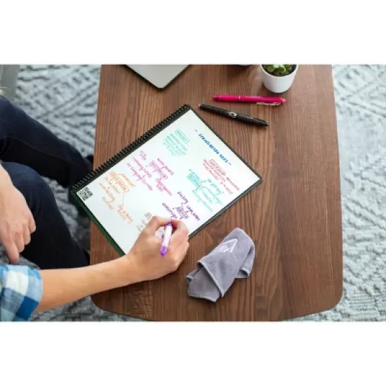 Core Smart Spiral Reusable Notebook Dot-Grid 32 pages 8.5"x11" Letter Size Eco-friendly - Rocketbook image {3}