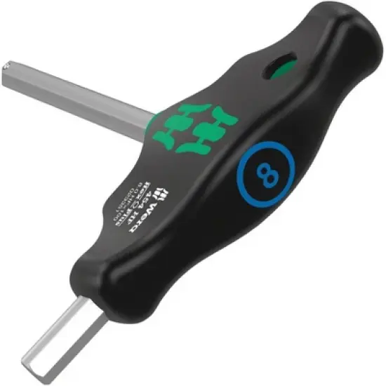 Wera 454 HF T-handle hexagon screwdriver Hex-Plus with holding function, 4 x 100 mm image {1}