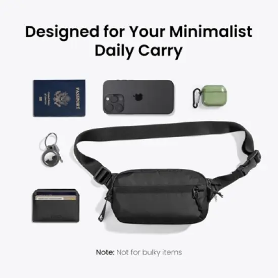 Sling Bag with RFID Blocking, Crossbody Bag Minimalist Chest Shoulder Pack for Men and Women image {1}