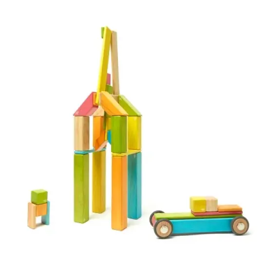 Tegu Magnetic Wooden Blocks, 42-Piece Set, Tints image {7}