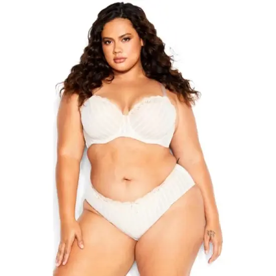Women's Plus Size Fifi Contour Bra - latte | CITY CHIC image {4}