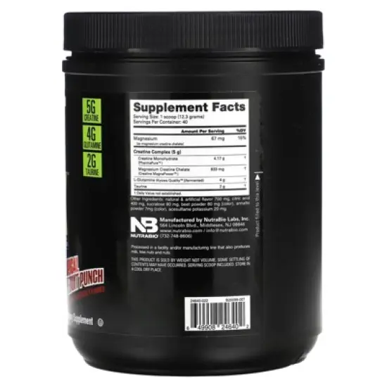 NutraBio CGT MAX, Tropical Fruit Punch, 1.1 lb (491 g) image {1}