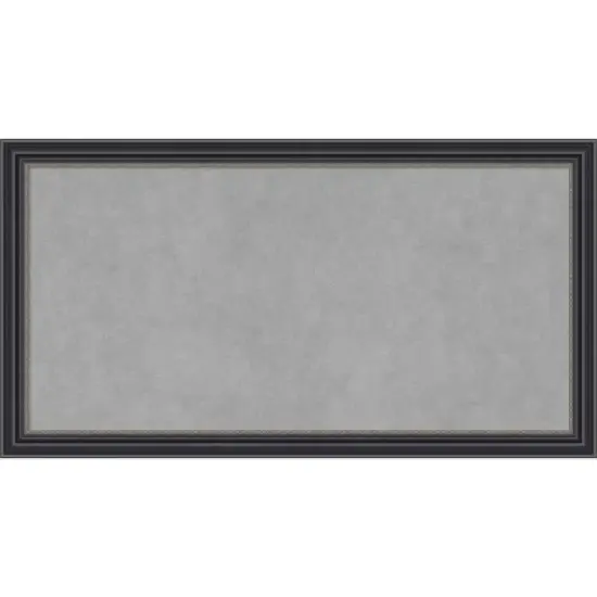 26"x14" Stylish Framed Magnetic Board Black - Amanti Art: Wall Mount, Metal, Office Decor image {10}