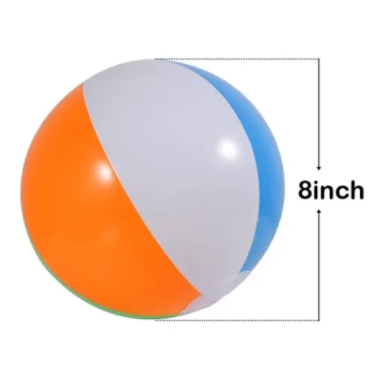 Garvee Inflatable Beach Balls for Kids Pool Toys, Rainbow Color Summer Water Toy Indoor Outdoor Fun Play Game Activities image {2}