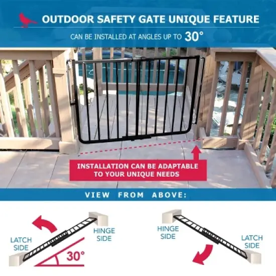 Cardinal Gates SS30OD Outdoor Baby & Pet Gate for Stairs image {4}