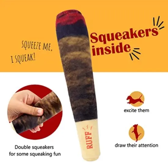 Hoovy Dog Toy Doobie | Funny Dog Toy | Cool Dog Toys | Gifts for Dogs | Funny Squeaky Dog Toys | Novelty Dog Toys | Dog Birthday Gift image {6}