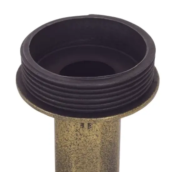 Costway Antique Gold Freestanding Pedestal Bird Bath Feeder Outdoor Garden Yard Decor image {8}