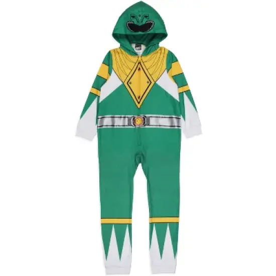 Power Rangers Boy's All Character Union Suit Costume Sleep Pajama Multicolored image {6}