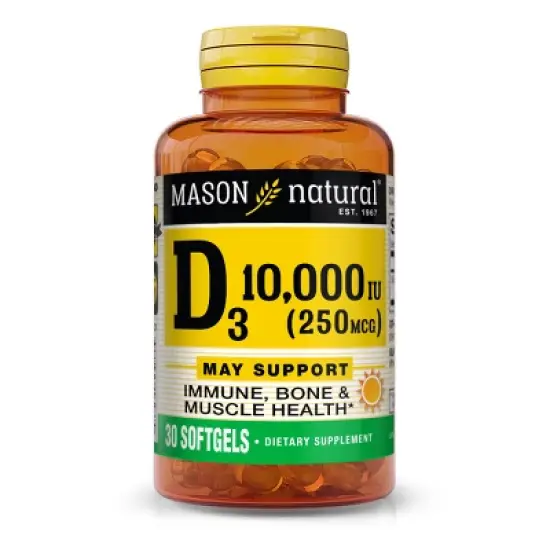 Mason Naturals D3 10000 IU Multivitamin Softgels - 30ct image {5}