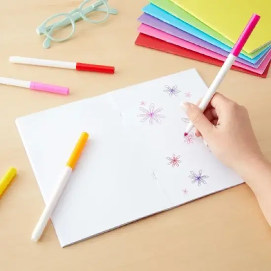 Paper Junkie 24 Pack Unlined Notebooks for Students, Blank Books for Kids to Write Stories and Draw, A5 Sketchbooks (5.5 x 8.5 In) image {2}