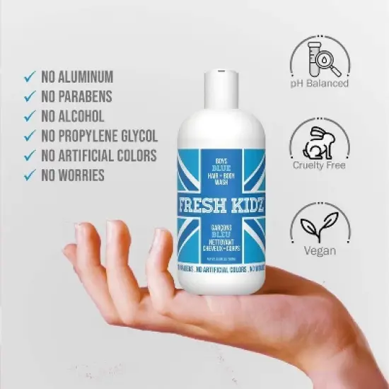 Fresh Kidz Boys Blue Hair & Body Wash - 16.9oz image {2}