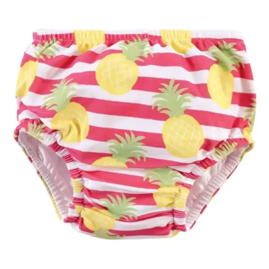 Hudson Baby Infant and Toddler Girl Swim Diapers, Tropical Floral image {3}