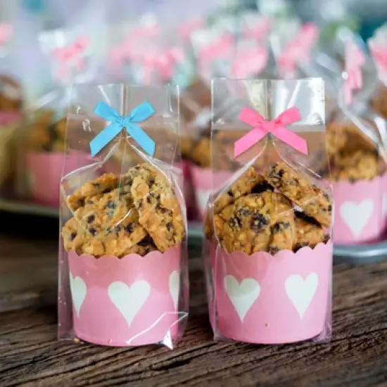 Unique Bargains Polyester Craft Durable Satin Ribbon Bow 1.6x1 Inch 100 Pcs image {4}