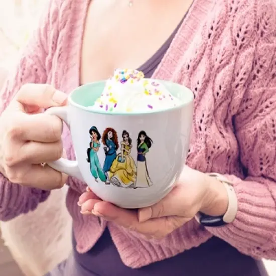 Silver Buffalo Disney Princess 24oz Ceramic Soup Mug image {5}